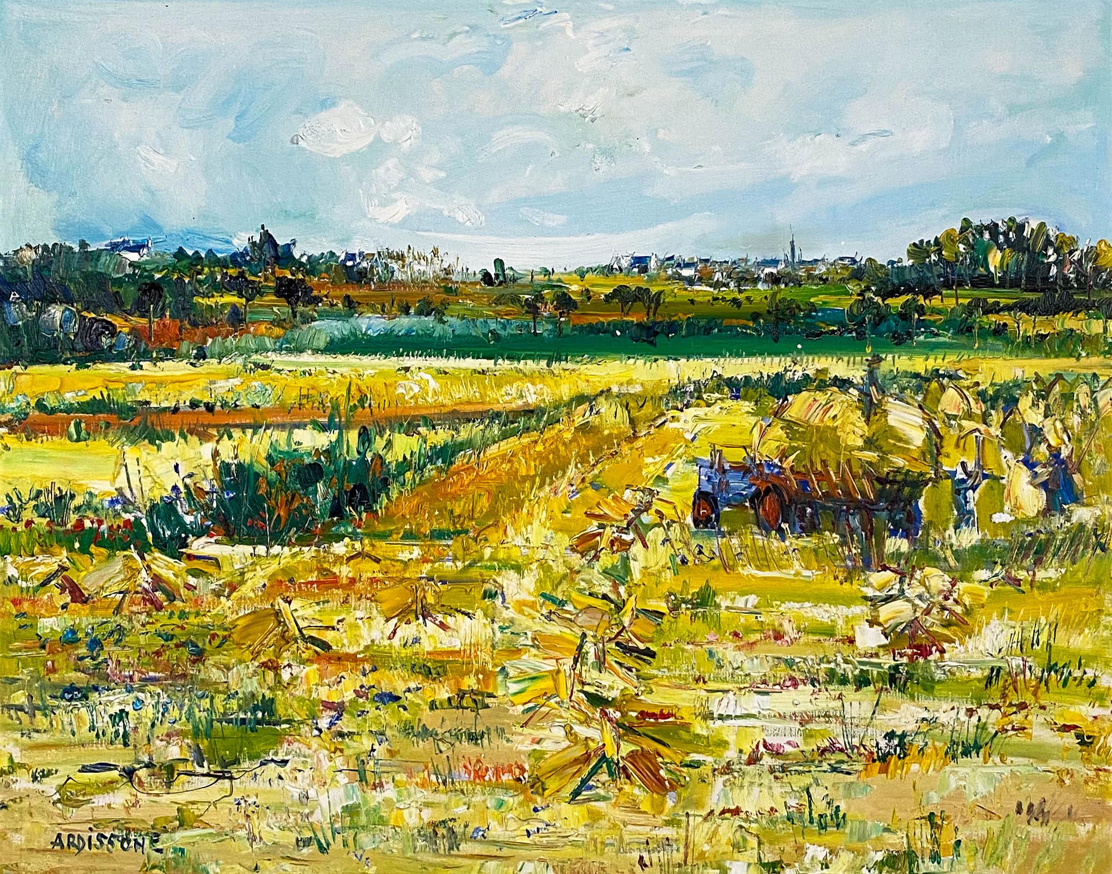 Harvesting - Painting by Yolande Ardissone