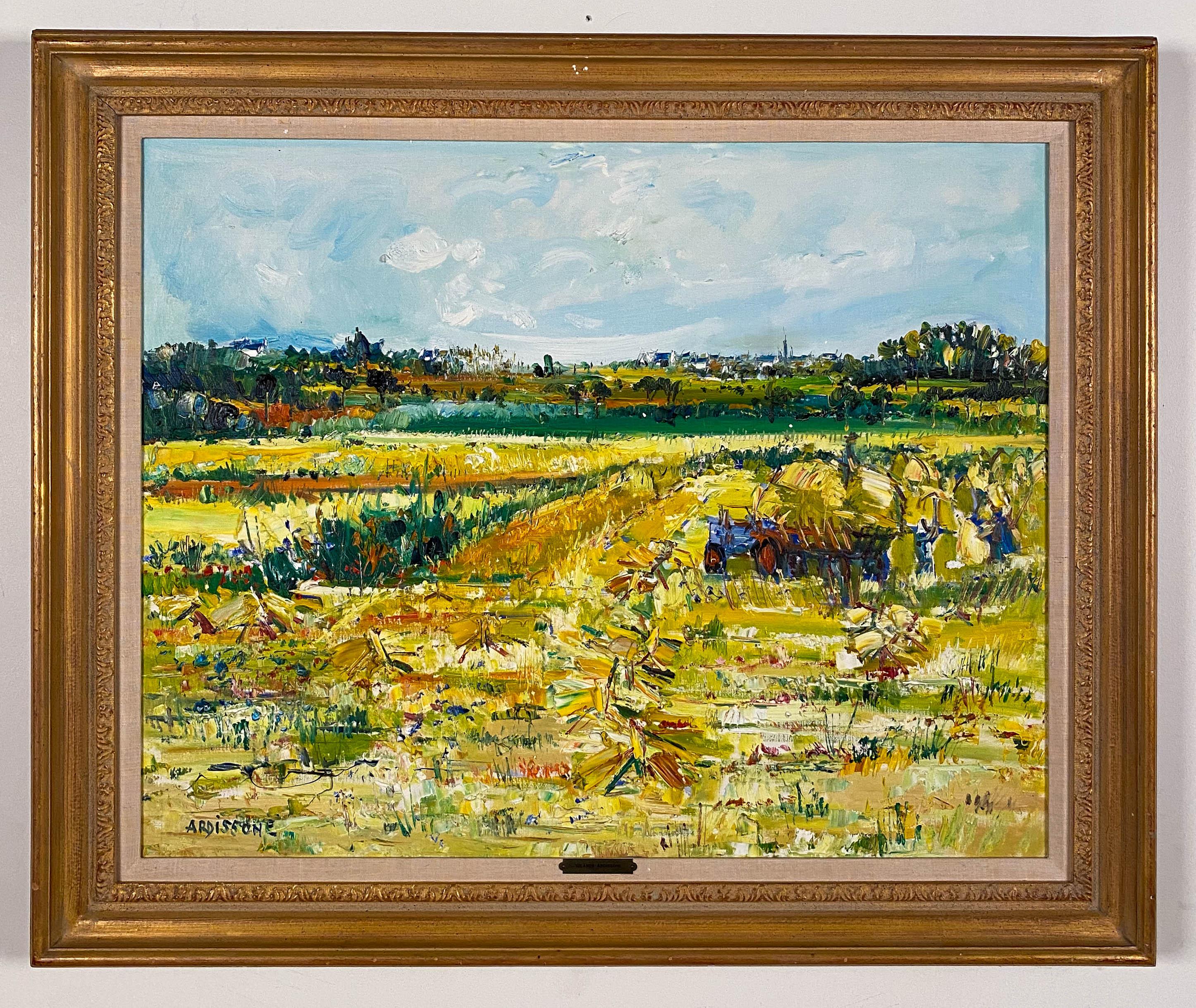 Yolande Ardissone Landscape Painting - Harvesting