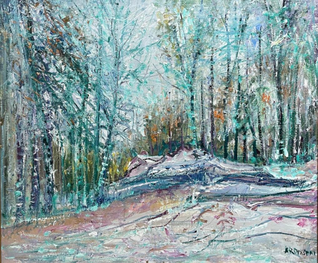Landscape Painting Yolande Ardissone - Oclean en Foret
