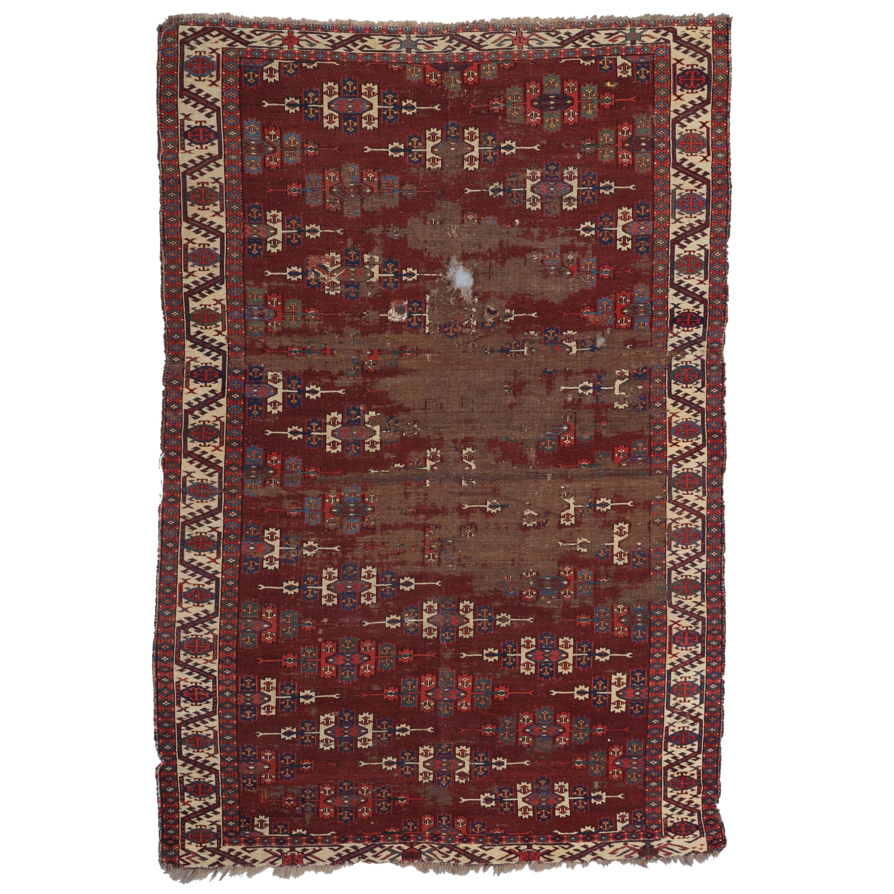 Yomud Dyrnak Gul Main Carpet - Antique Carpet For Sale