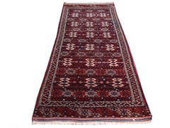 Djoharian Collection Yomud Tribal Turkmen Turkoman Antique Rug with Ram Motif