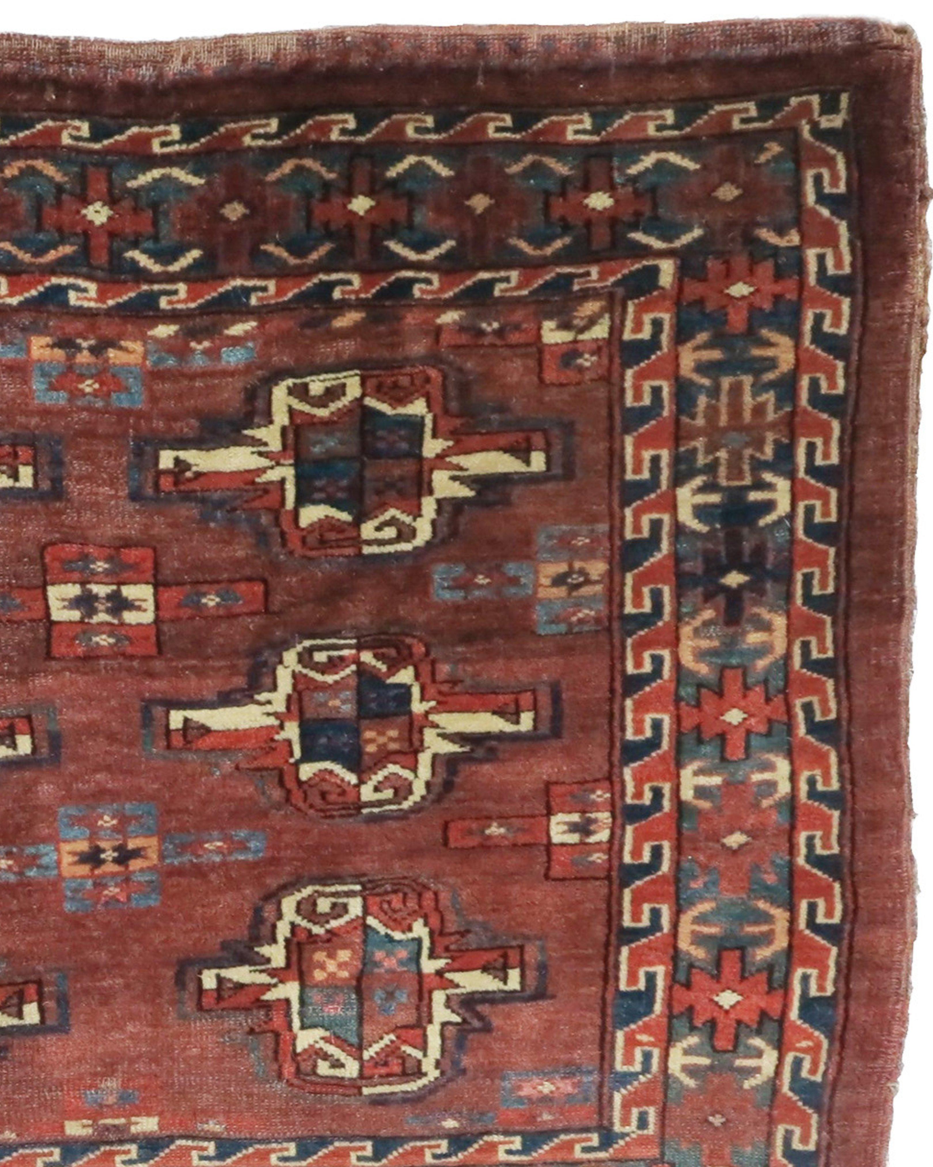 Yomut Chuval Rug, Mid-19th Century

Additional Information:
Dimensions: 2'3