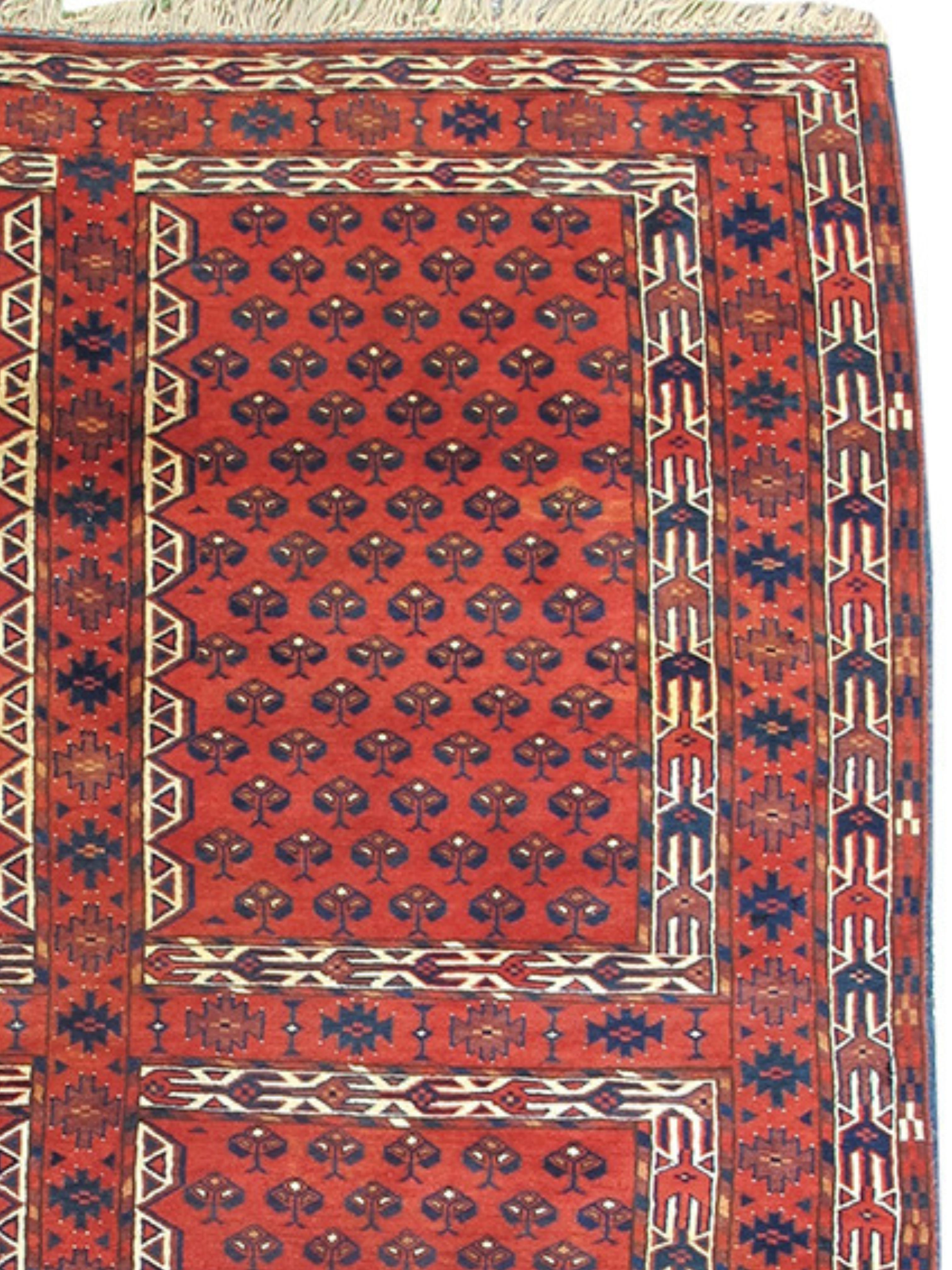 Alfombra Yomut Ensi, finales del siglo XIX Turkmeno en venta