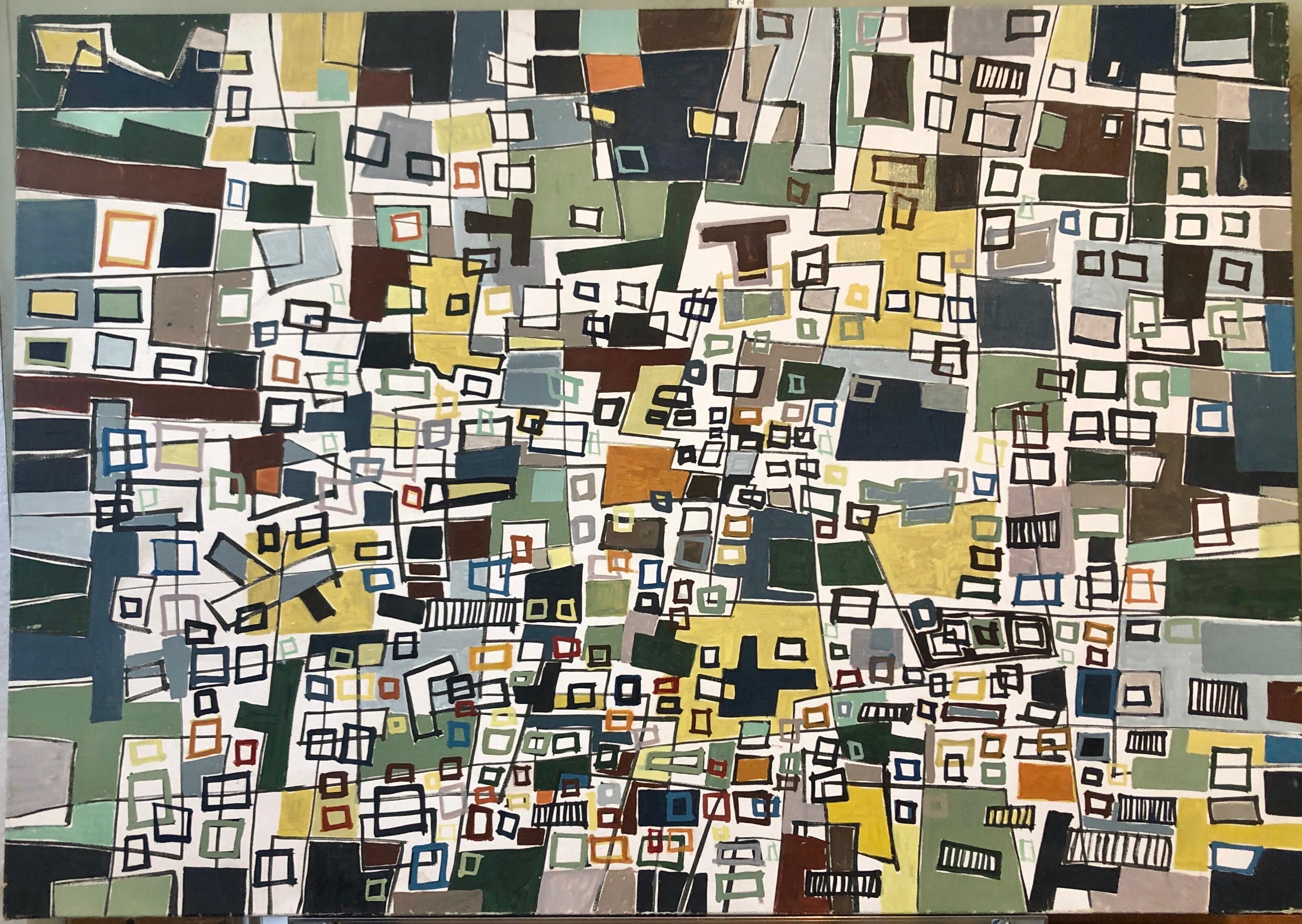Untitled Abstract Cityscape For Sale 1