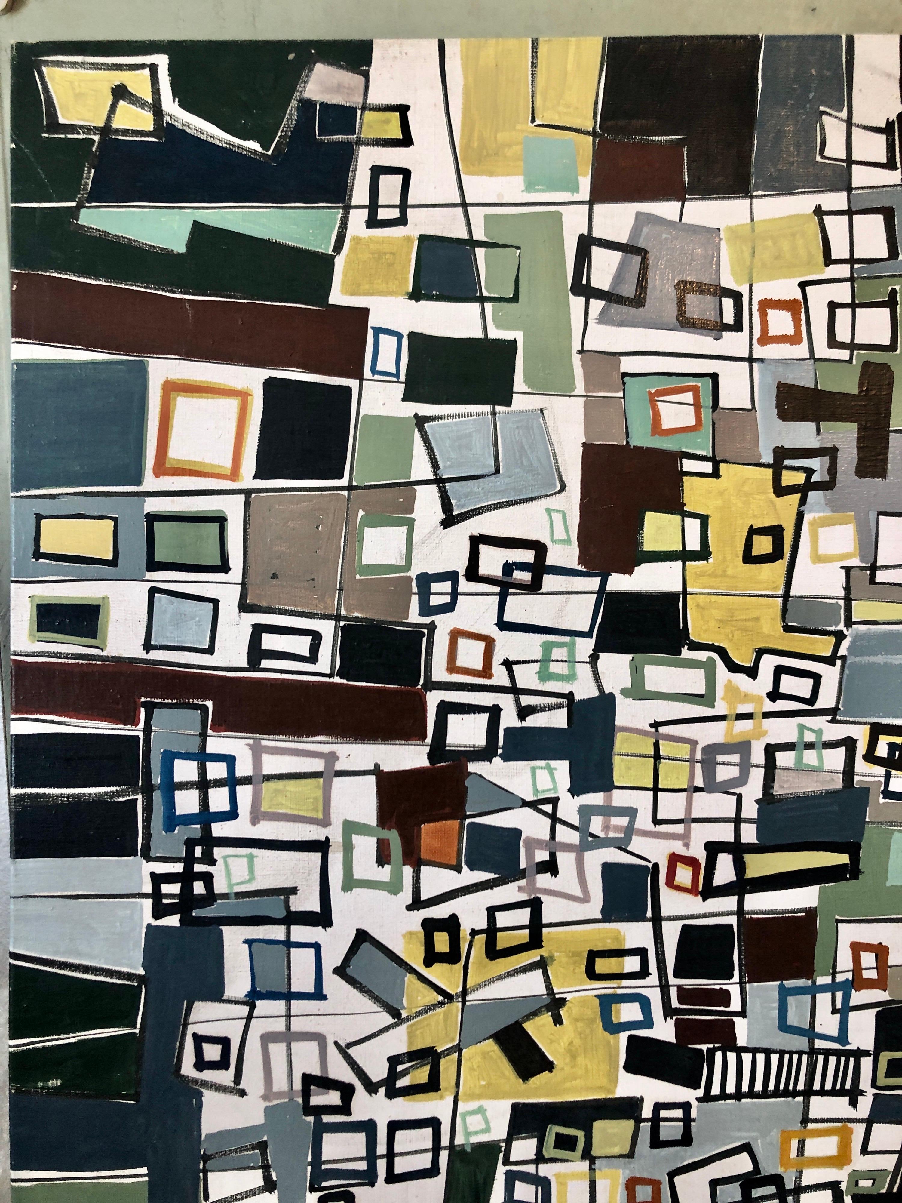 Untitled Abstract Cityscape For Sale 2