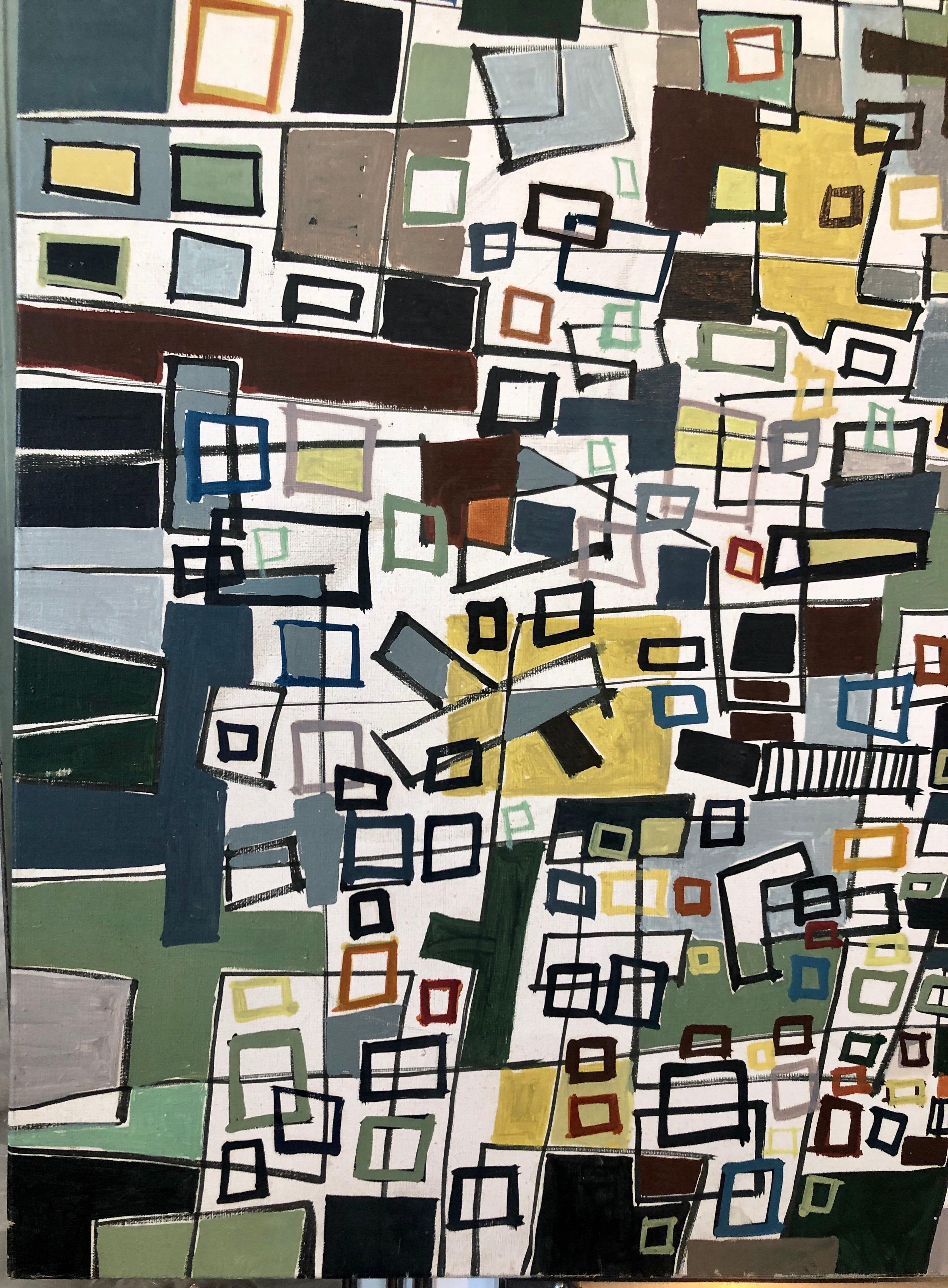 Untitled Abstract Cityscape For Sale 3