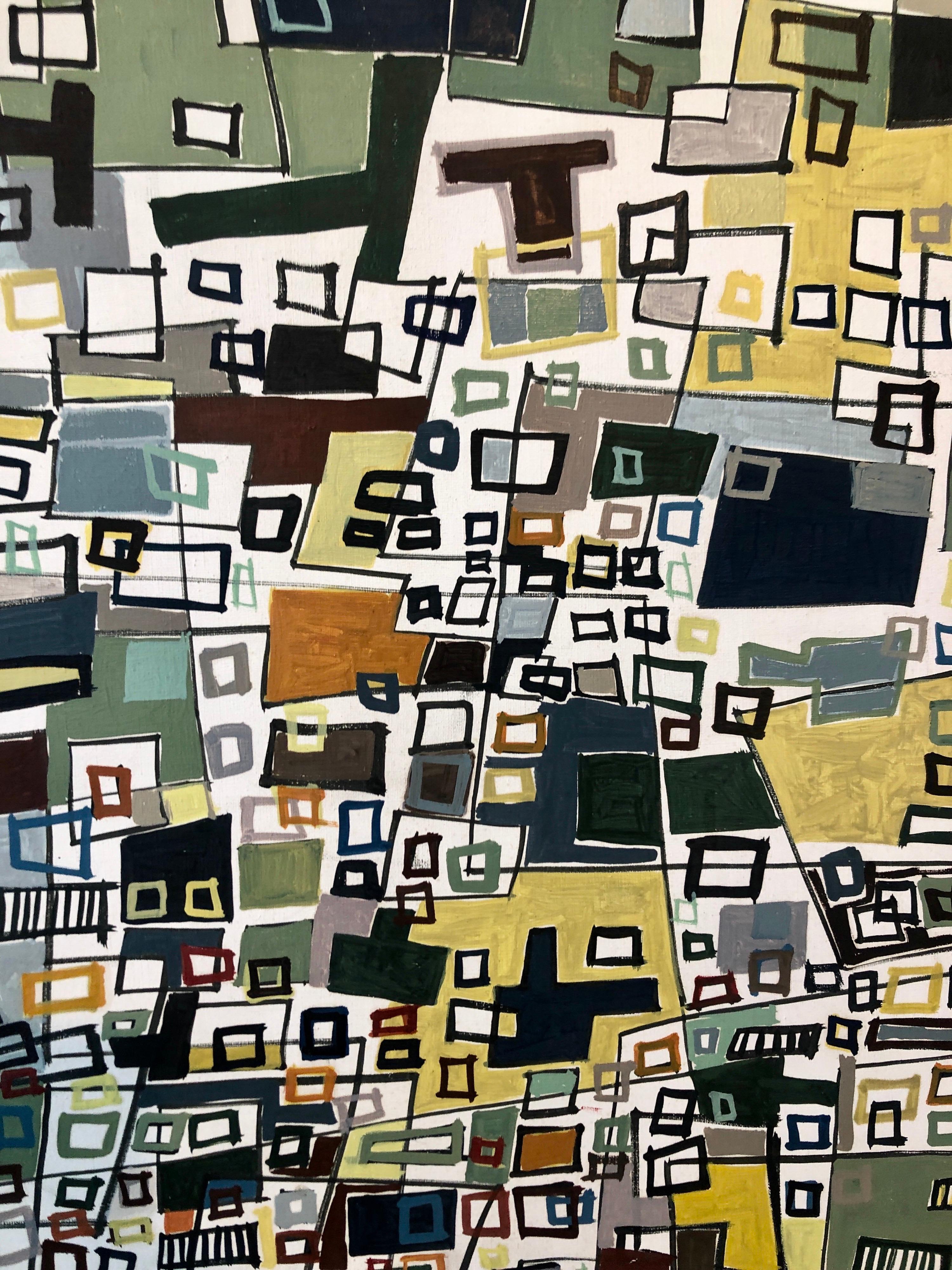 Untitled Abstract Cityscape For Sale 4
