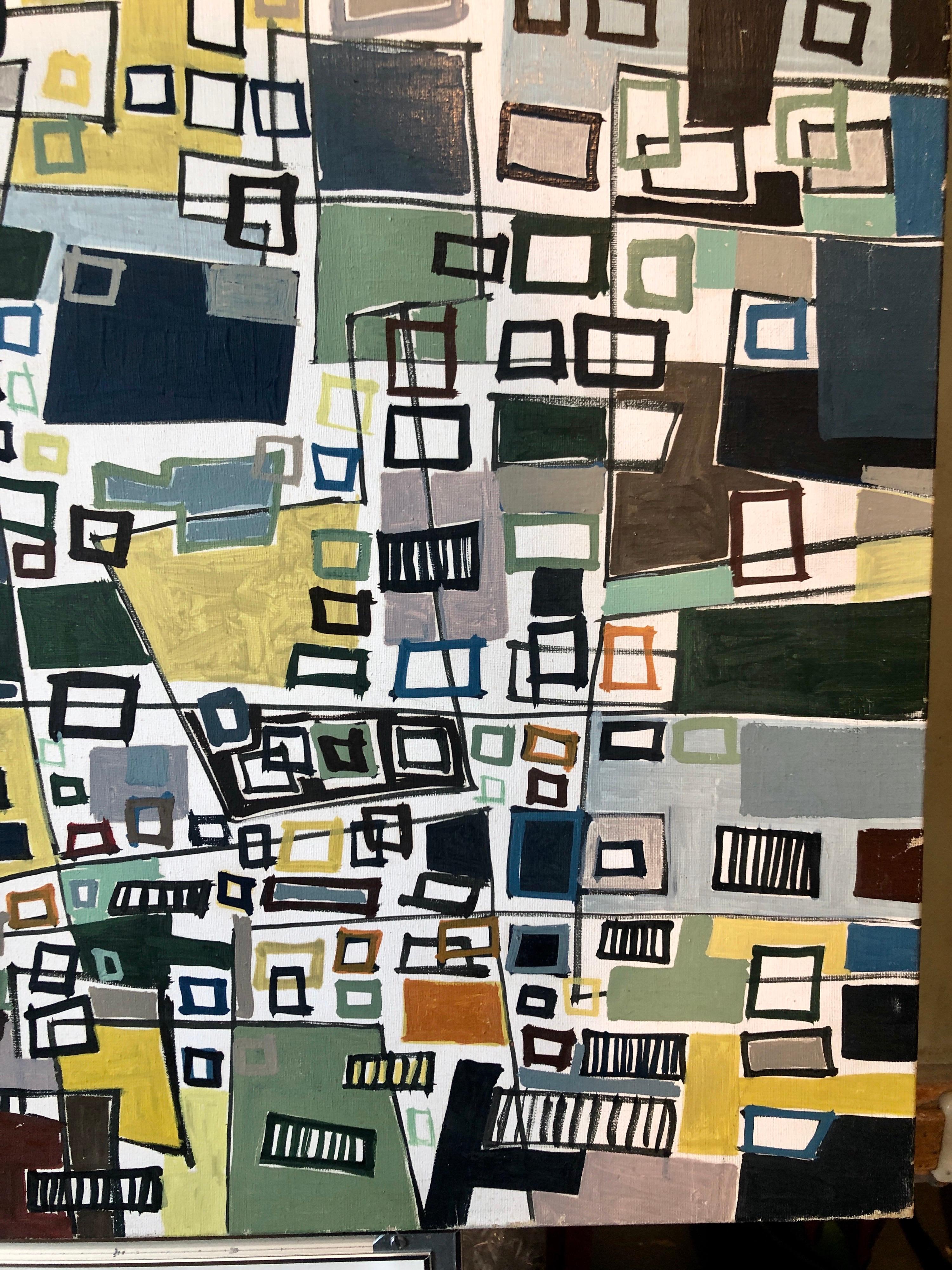 Untitled Abstract Cityscape For Sale 5