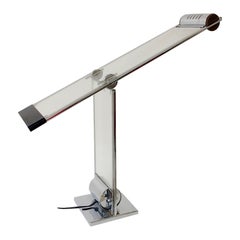 Yonel Lebovici Oblique Cristal Table Lamp, circa 1979, France