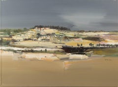 Yongchang Zhang Óleo Original Abstracto Sobre Lienzo "Melodía del Monte Guan"
