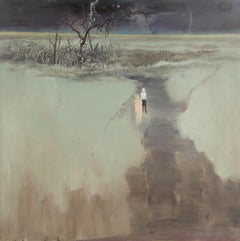 Yongchun Yao Impressionista Olio originale su tela "Paesaggio sognante"