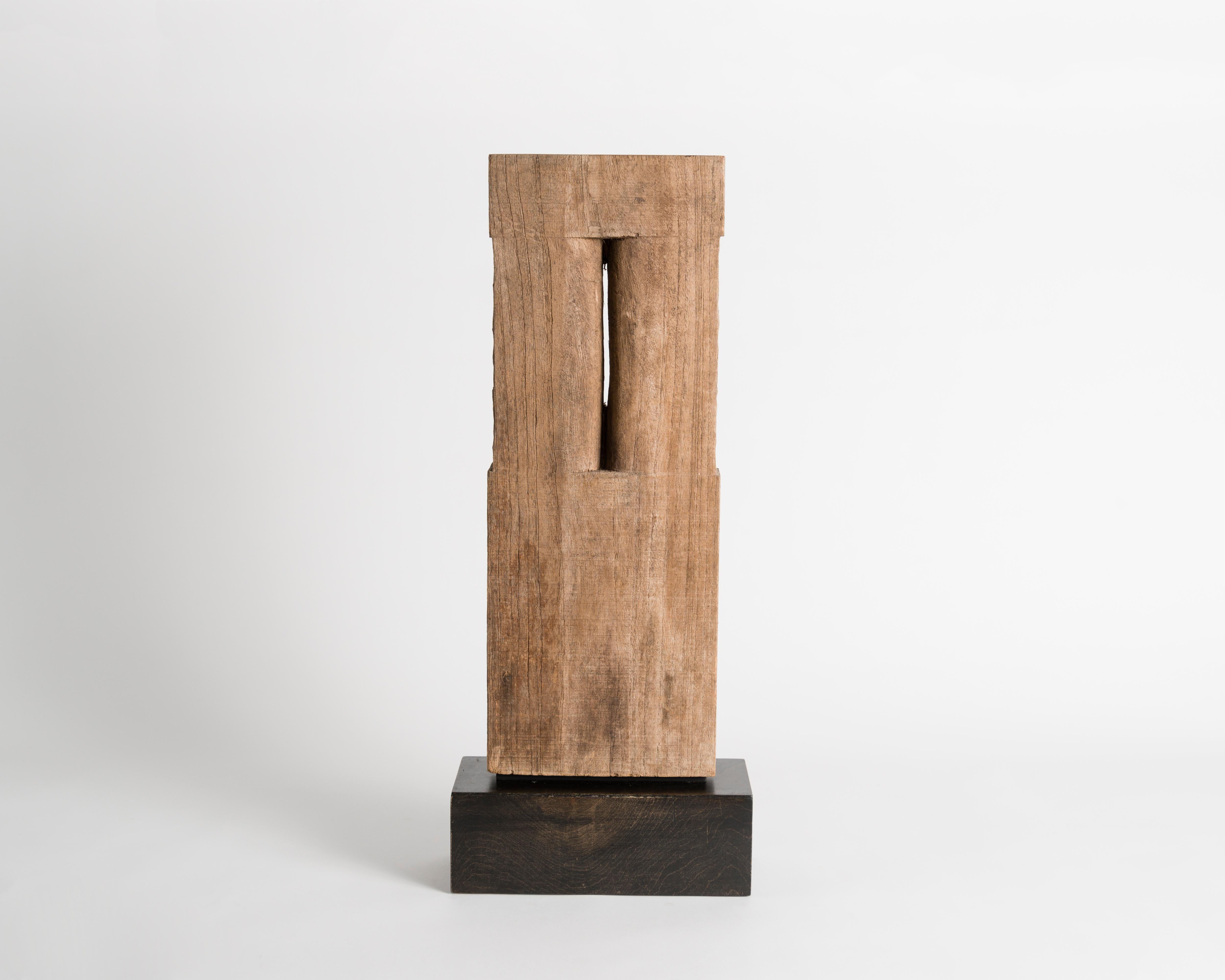 Late 20th Century Yongjin Han, a Piece of Wood, Sculpture, United States, circa 1985 For Sale