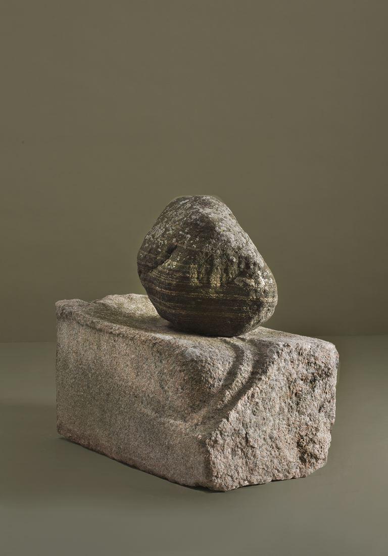 American Yongjin Han, Two Pieces of Stone, Granite Sculpture, United States, 1993 For Sale