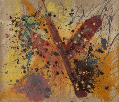 Yongqiang Yu Abstract Original Mixed Media "Red Mix"