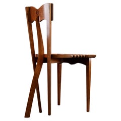 Silla artesanal Yoochai de jatoba y abulón de Bořek Šípek 1990