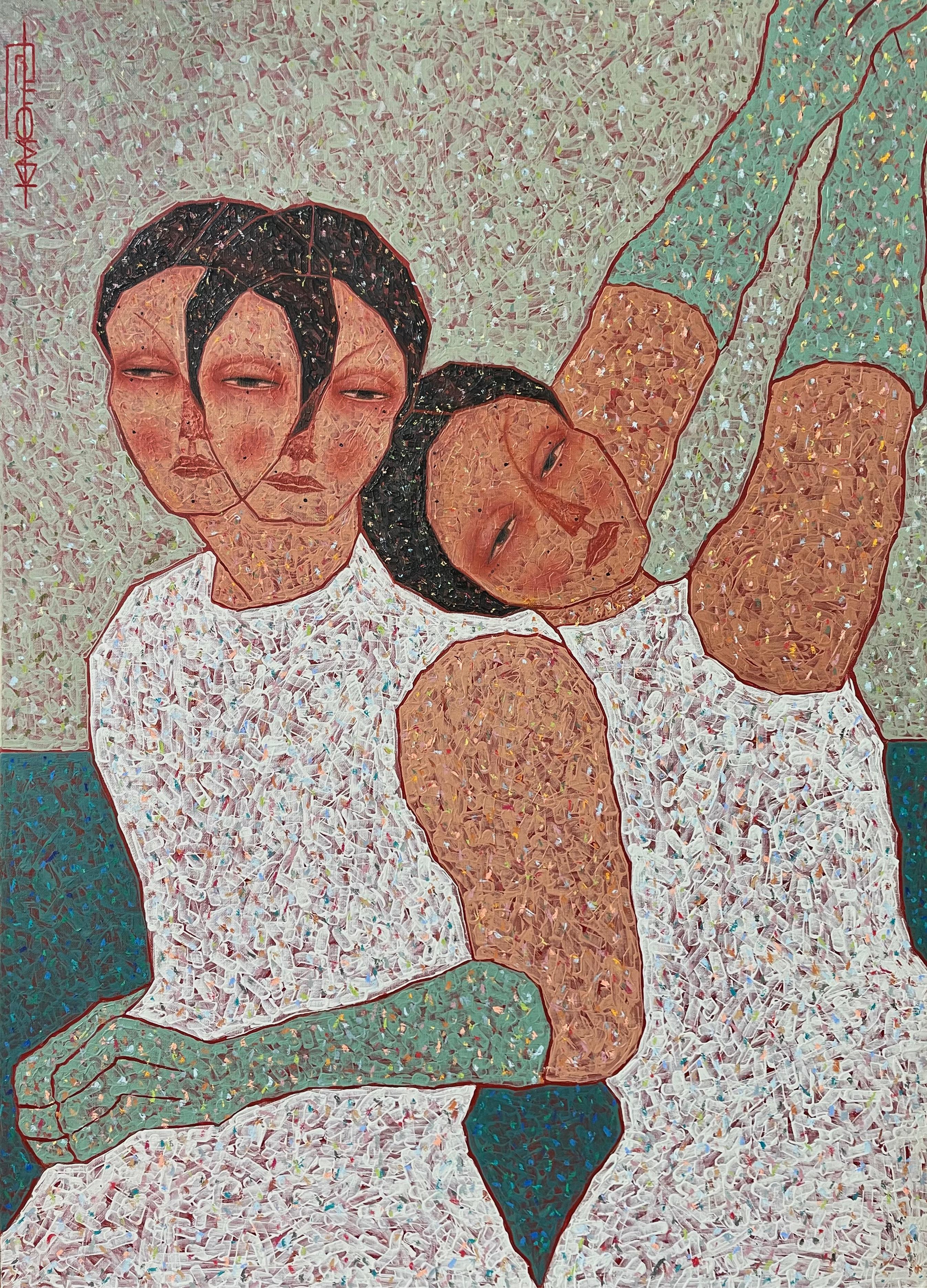 Figurative Painting di Yool Kim - Un rumore silenzioso