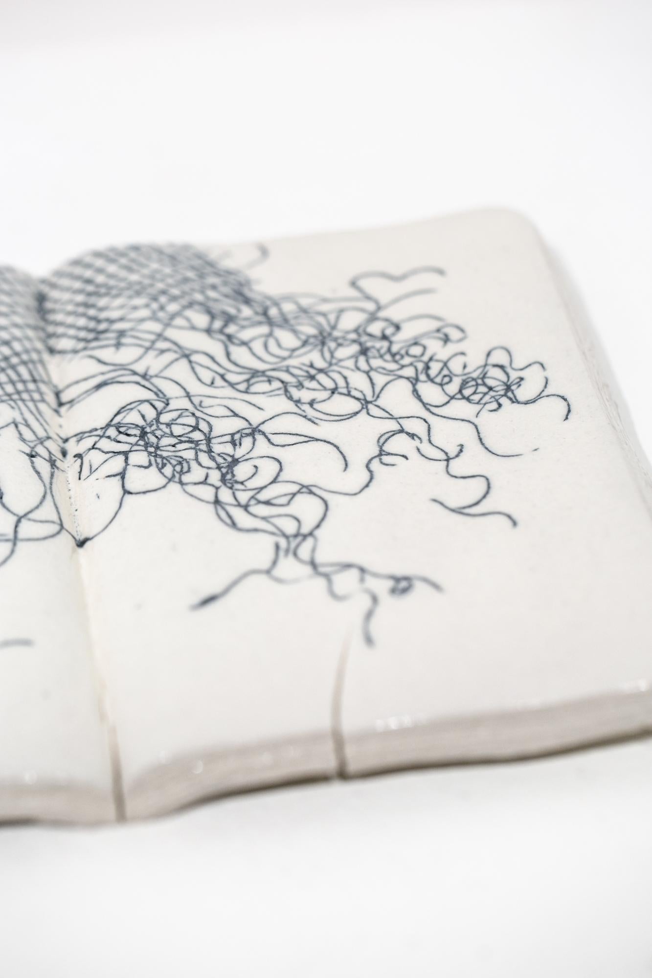 Sketchbook (small #4) - Gray Abstract Sculpture by Yoonmi Nam