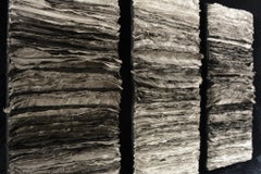 Untitled #3/ Tied series (Black and white), Handmade Abstract Sculpture, 2018