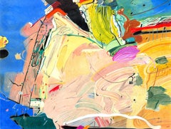 "Evolution 1" (FRAMED) Abstract Painting 34 x 45" inch by Yoram Katz