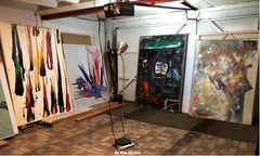 "Spicy Asian Food" (gerahmt) Abstrakte Malerei 72 x 48 von Yoram Katz