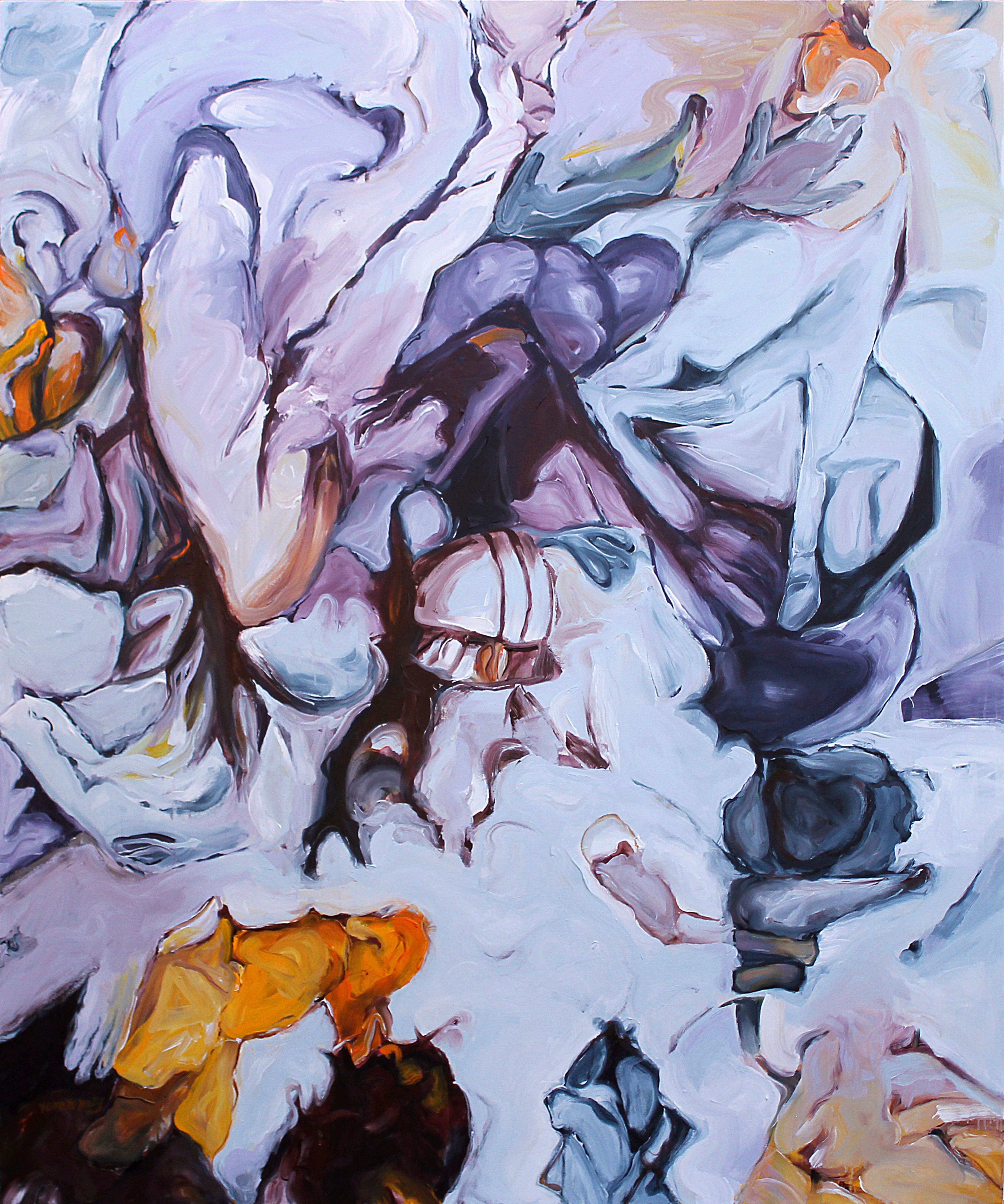 "The Creation" Abstract Painting 72 x 48 inch by Yoram Katz