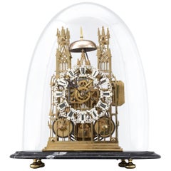 Antique York Minster Cathedral Skeleton Clock