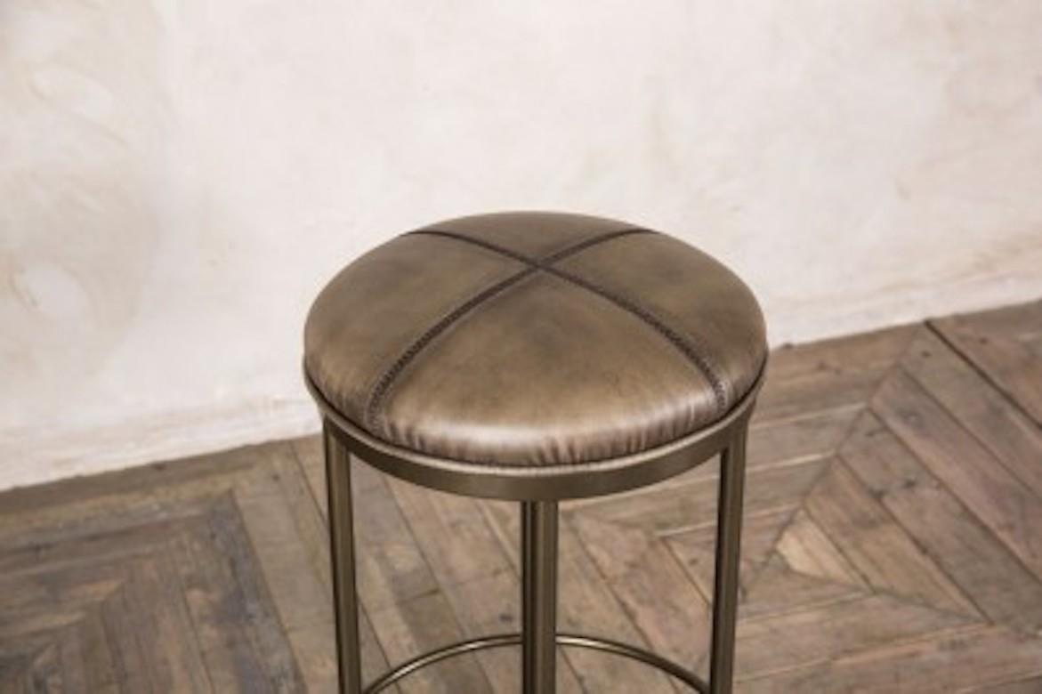 York Upholstered Bar Stools, 20th Century For Sale 6