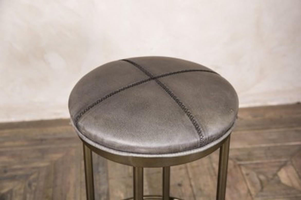 York Upholstered Bar Stools, 20th Century For Sale 8