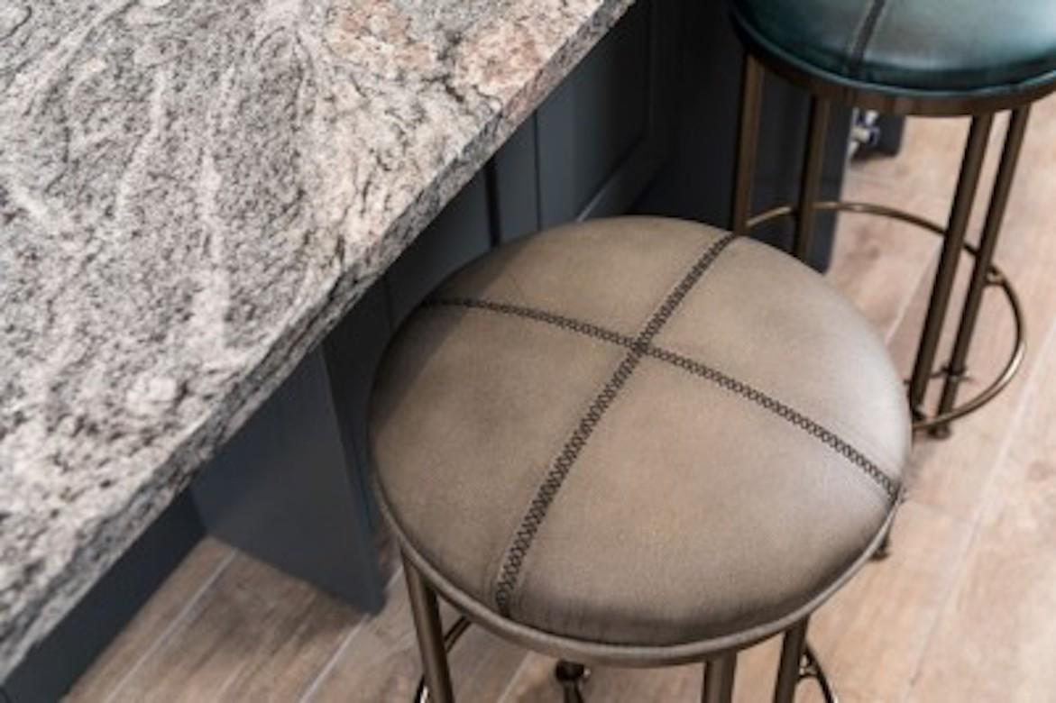 York Upholstered Bar Stools, 20th Century For Sale 2