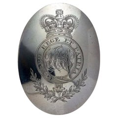 York, Very Rare, George III Hallmarked Silver, Officer's Shoulder Belt Plate