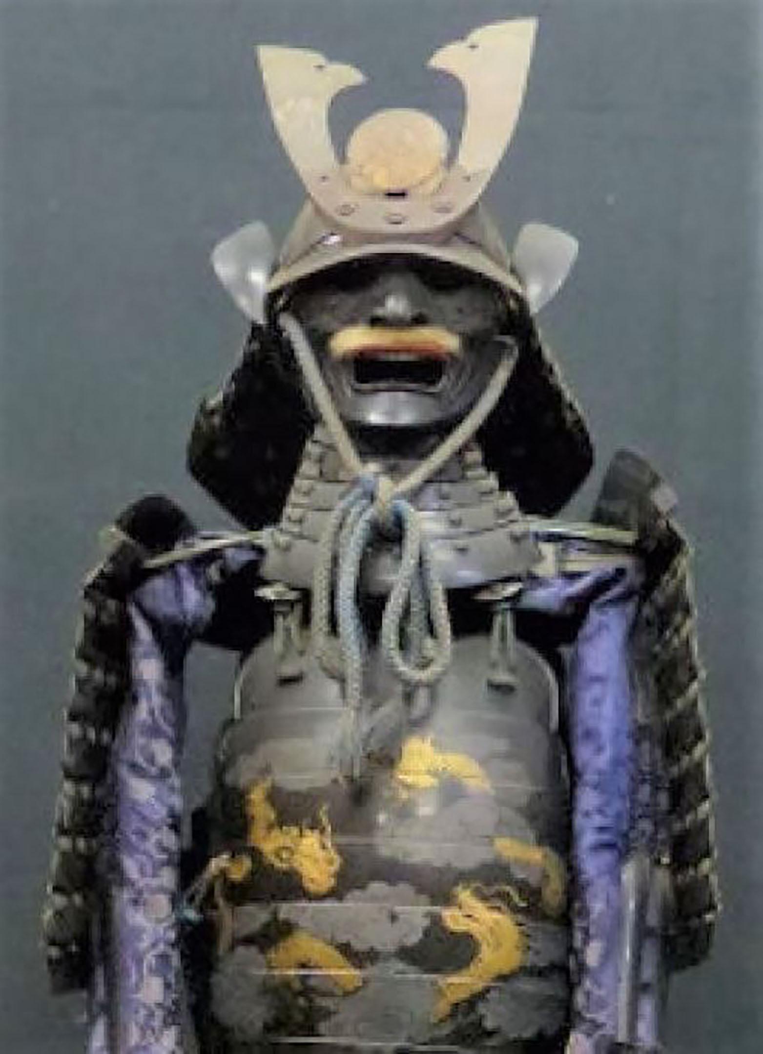 Yoroi Samurai Armor, Dragon Pattern, Originating from Osaka Japan In Good Condition In Saint ouen, FR