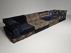 "Yoru" Mah Jong 12-piece sectional sofa in Kenzo Takada fabric, Roche Bobois