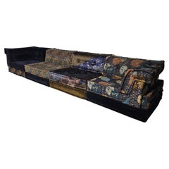 "Yoru" Mah Jong 12-piece sectional sofa in Kenzo Takada fabric, Roche Bobois