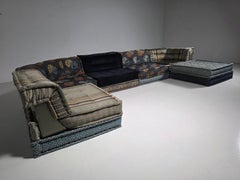 Mah Jong 17-piece sectional sofa in Kenzo Takada fabric, Roche Bobois