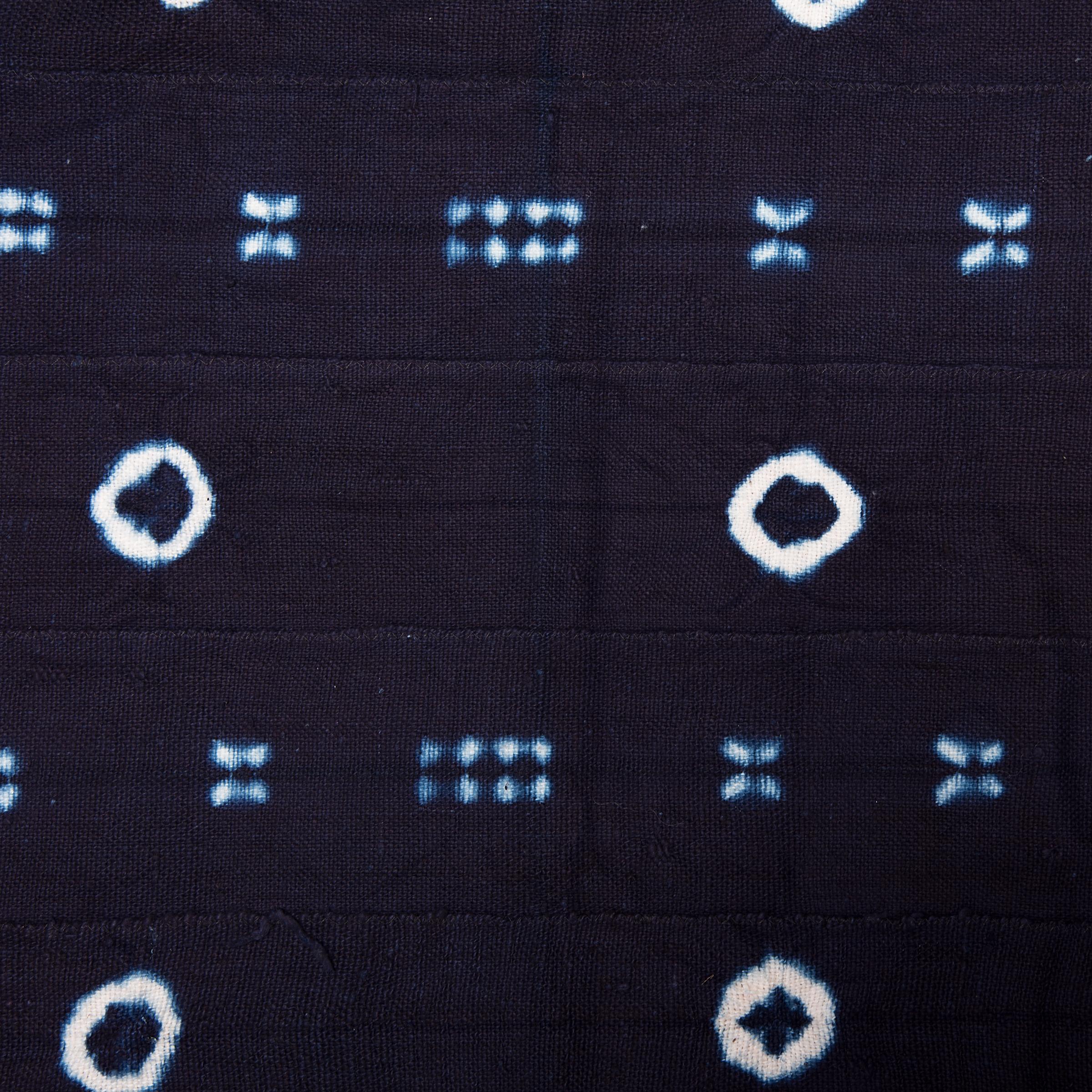 Tribal Yoruba Adire Oniko Indigo Textile