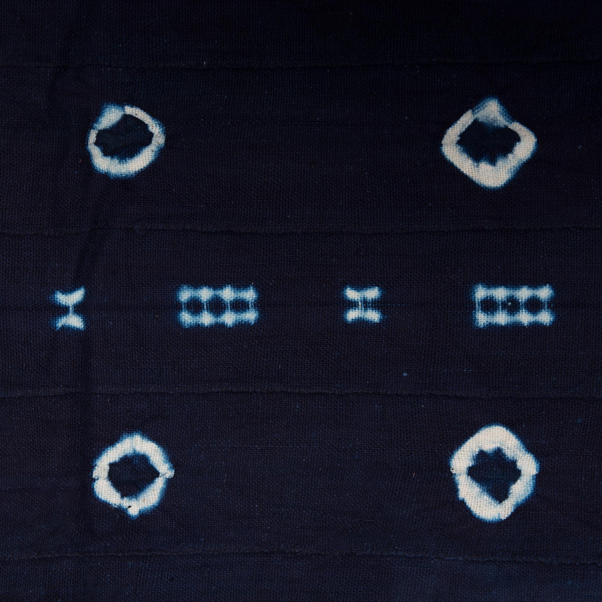Nigerian Yoruba Adire Oniko Indigo Textile