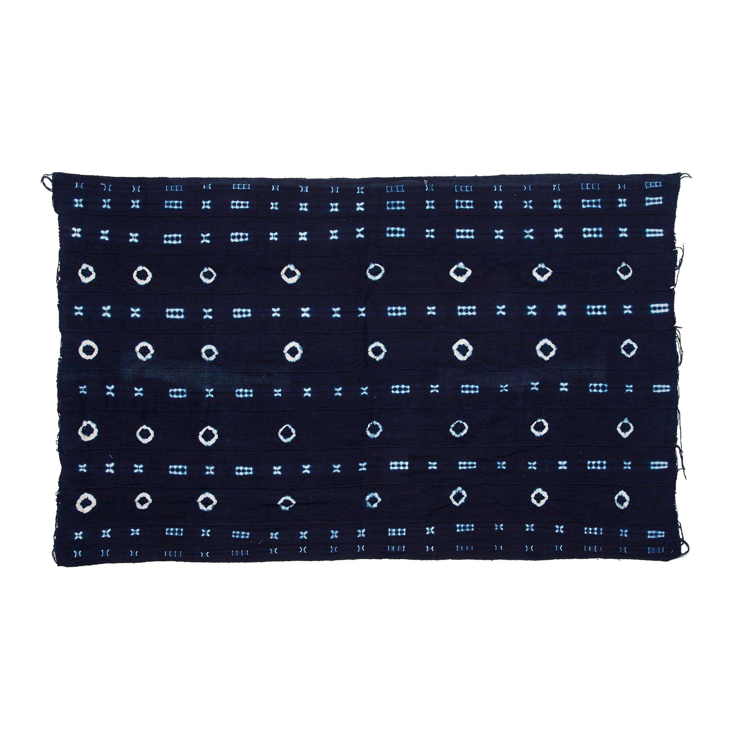 Yoruba Adire Oniko Indigo Textile