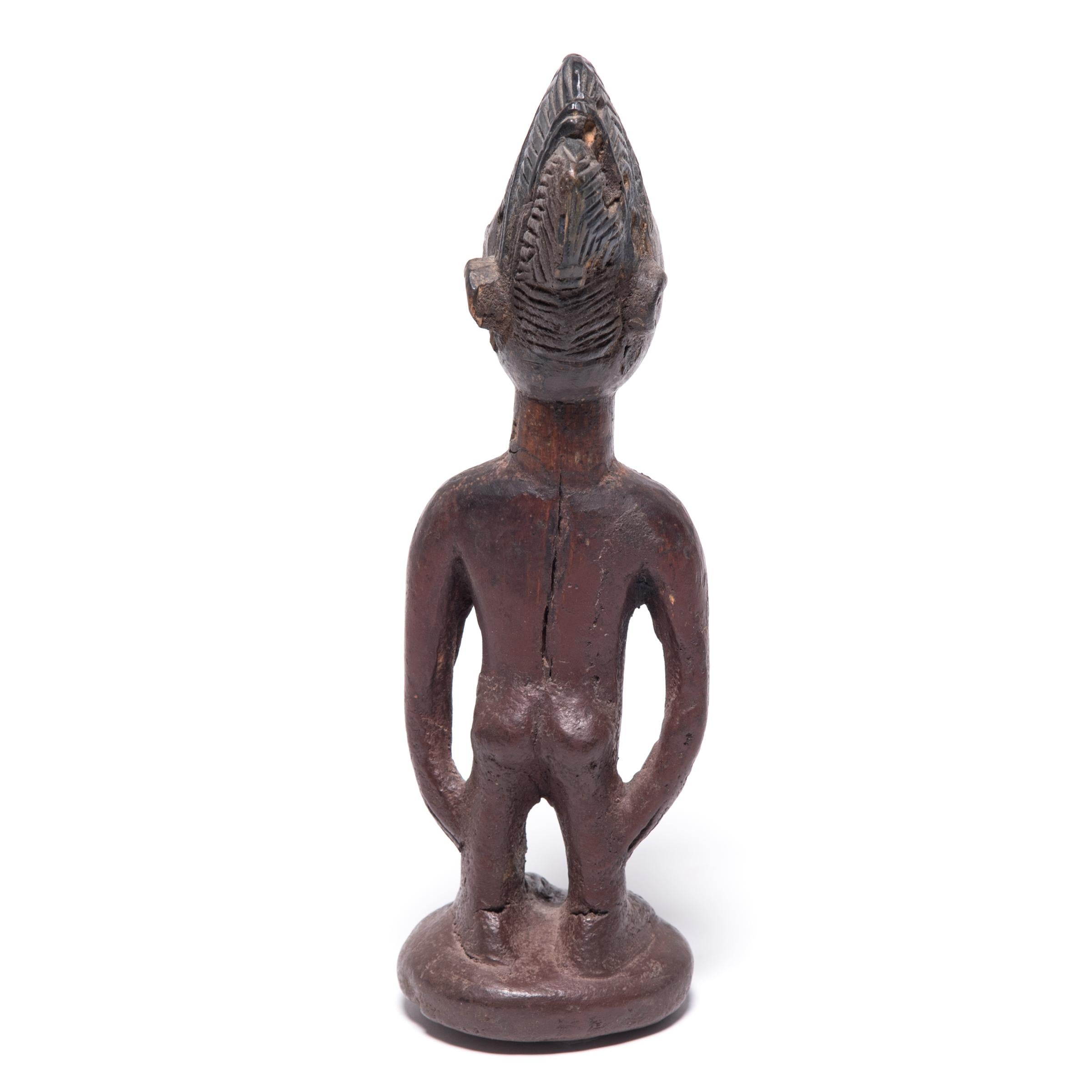 Yoruba Ibeji Zwillingsfigur (Stammeskunst) im Angebot