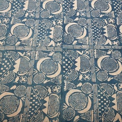 Yoruba Indigo Adire Cloth Mid 20th C or Earlier, Nigeria