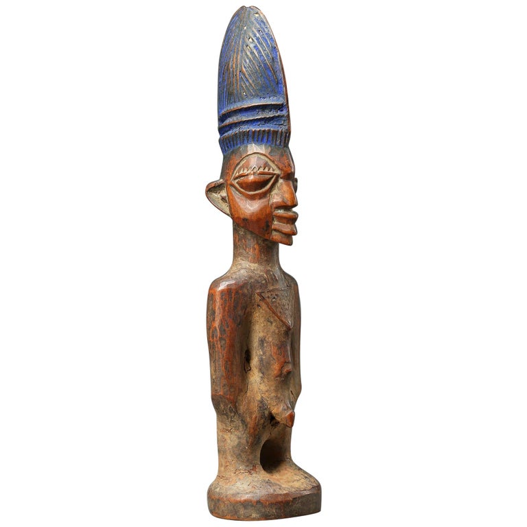 Yoruba Male Twin Figure, Ere Ibeji, Nigeria, African Tribal Art Tall Hair style For Sale at 1stDibs Yoruba Male Twin Figure, Ere Ibeji, Nigeria, African Tribal Art Tall Hair style For Sale at 1stDibs