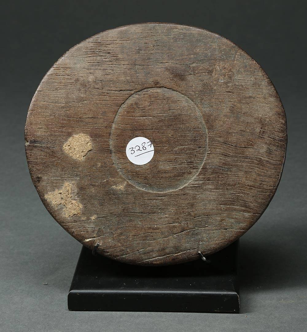 Wood Yoruba Miniature Tribal Divination Plate, Nigeria