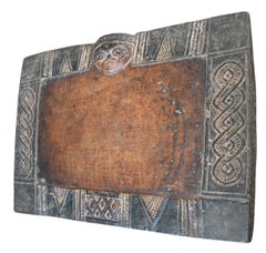 Yoruba, Nigeria, tavola divinatoria "OPON IFA" in legno intagliato