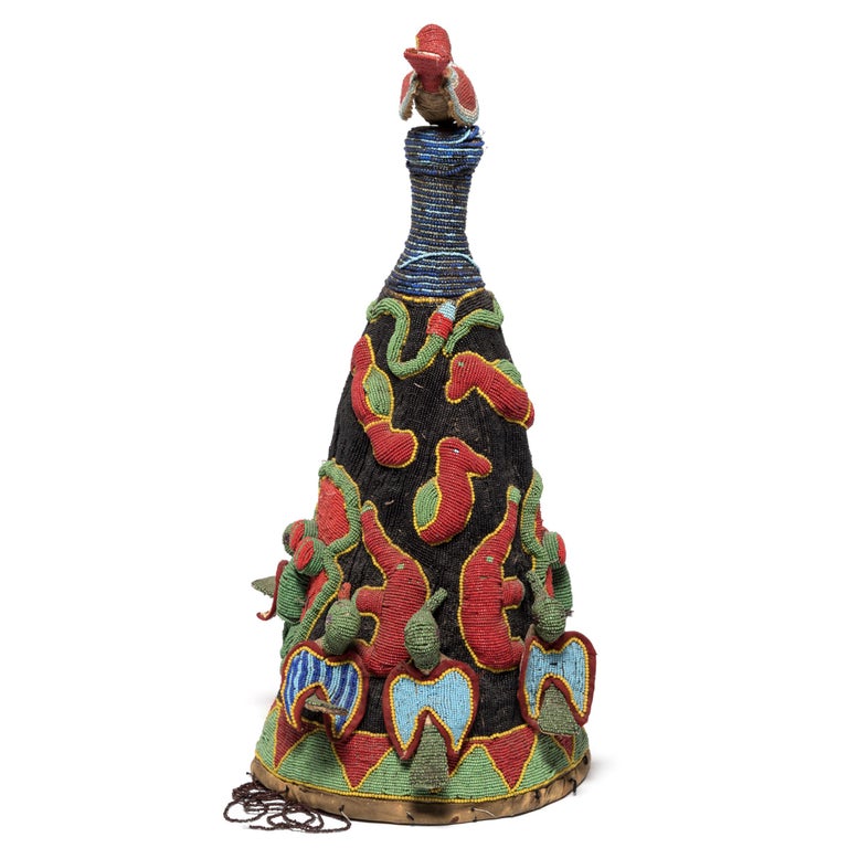 Yoruba Oba Beaded Crown at 1stDibs yoruba beaded crown for sale, oba
