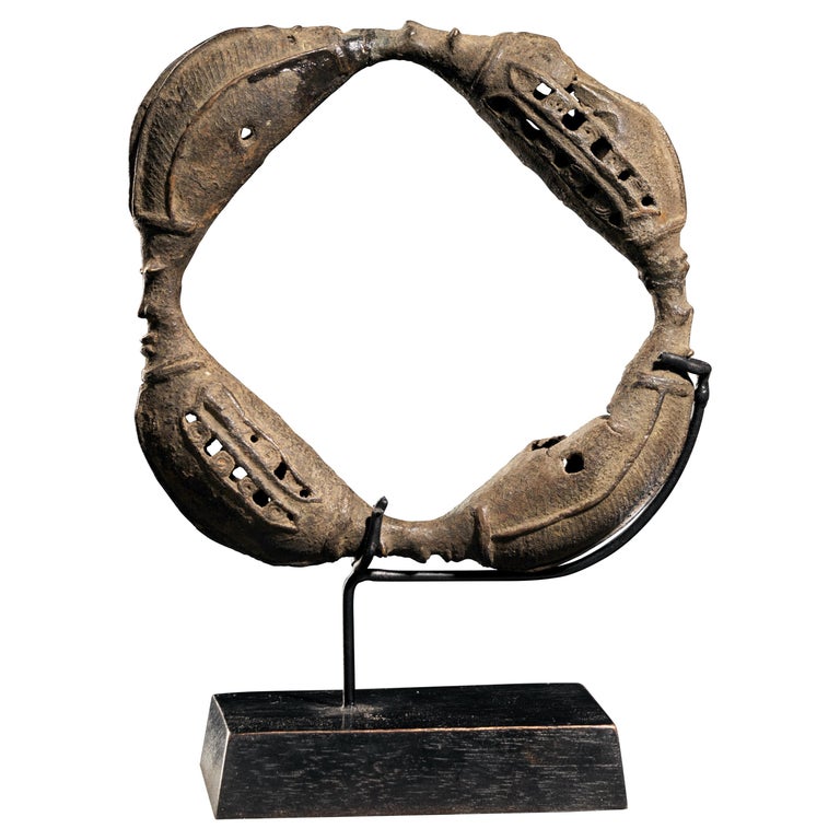 Yoruba People, Nigeria, Brass Dance Rattle for Ceremonial Dances at 1stDibs