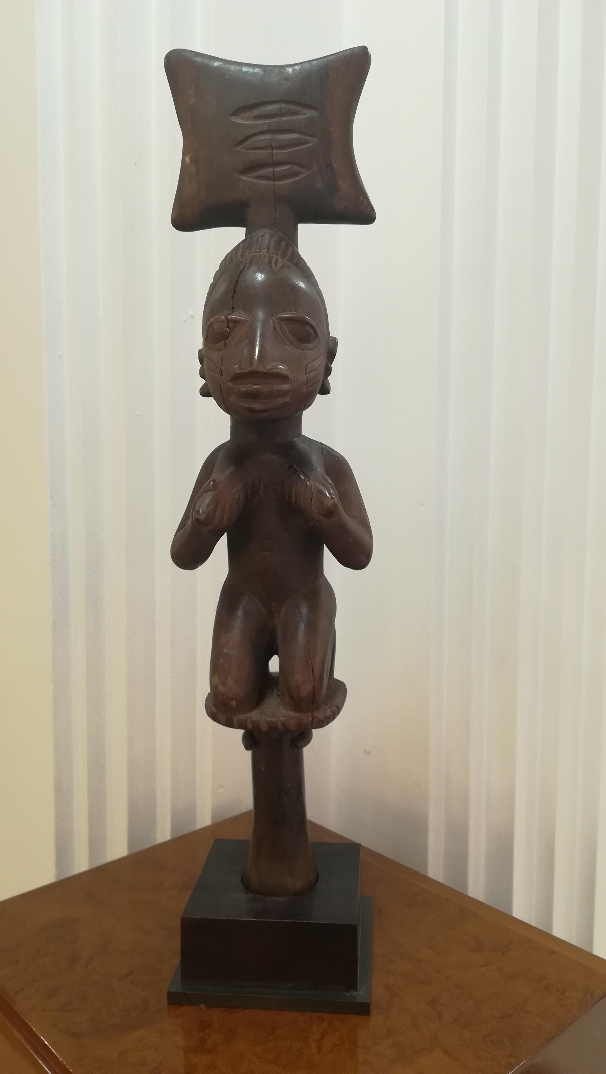 Wood Yoruba Scepter, Nigeria, with Provenance