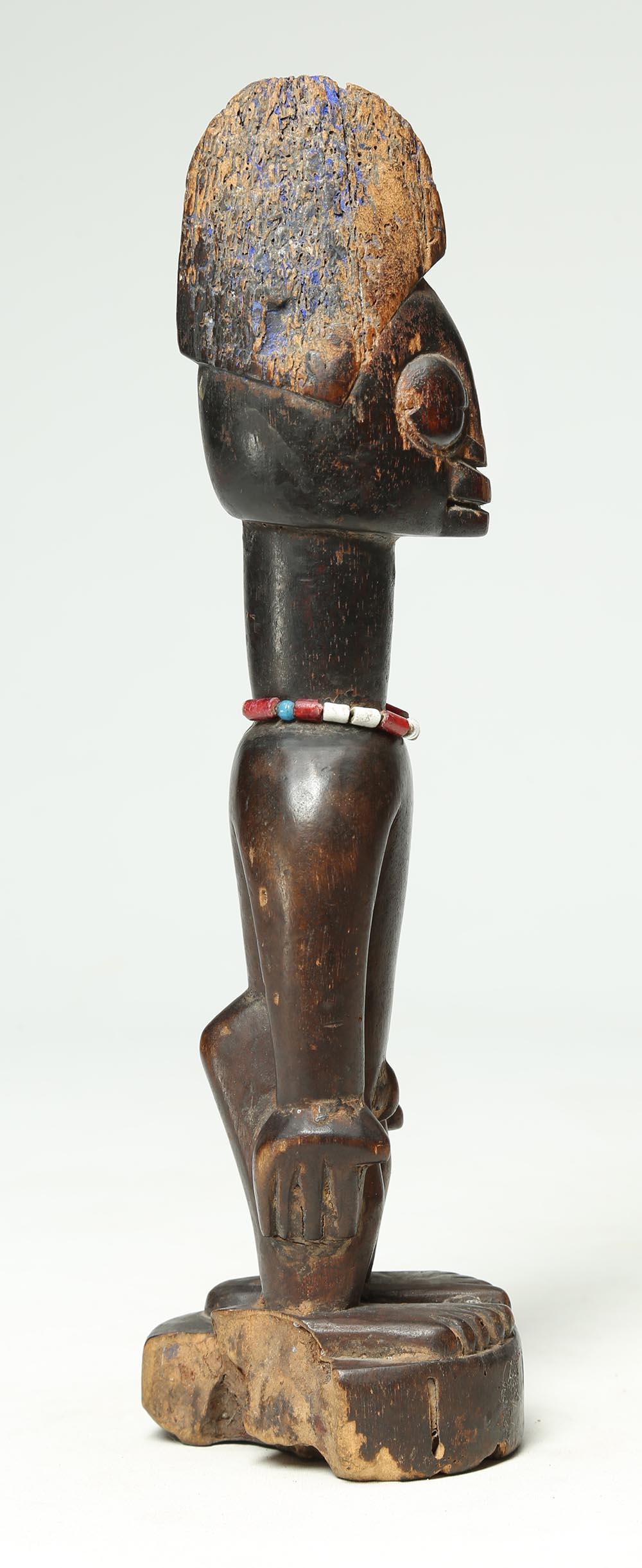 Hand-Carved Yoruba Tribal Male Figure, an Ibeji or Twin Figure, Nigeria, Africa, Large Eyes