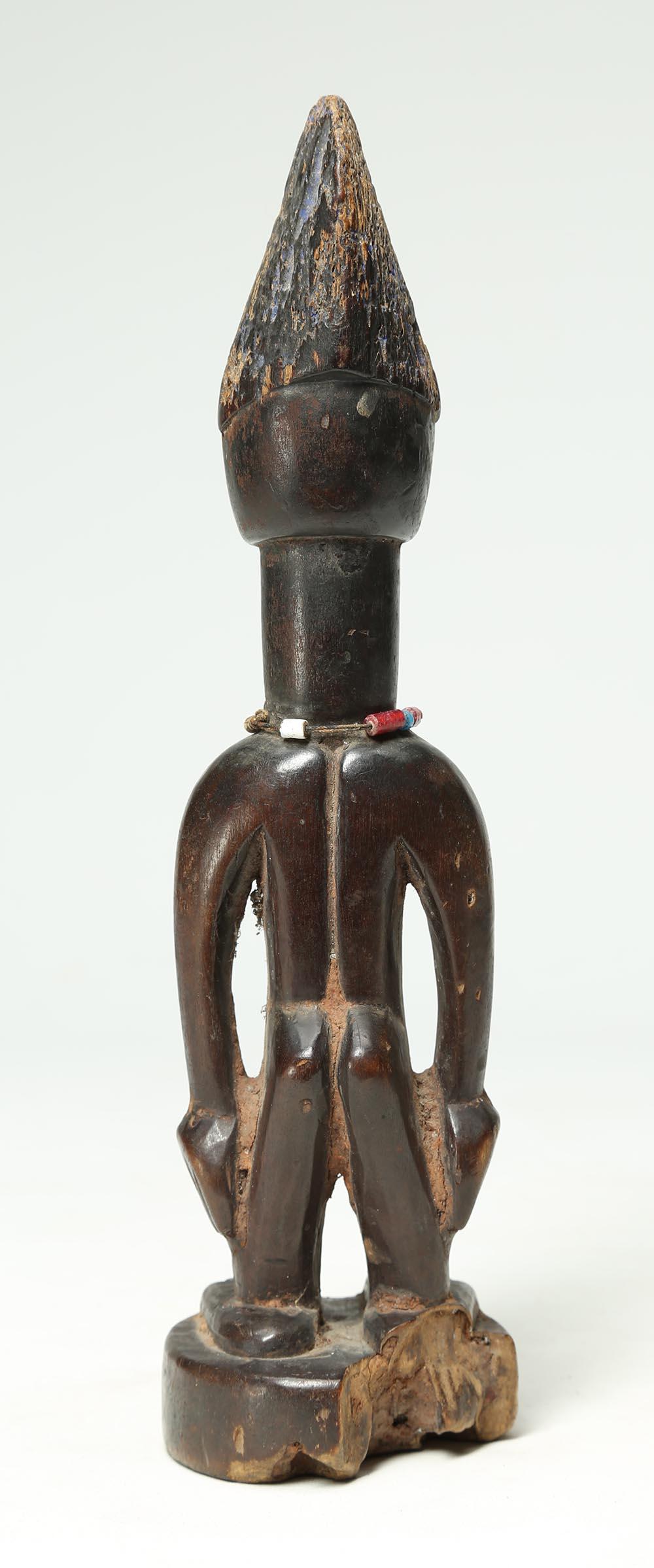 Yoruba Tribal Male Figure, an Ibeji or Twin Figure, Nigeria, Africa, Large Eyes In Good Condition In Point Richmond, CA