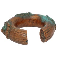 Antique Yoruba tribes Nigeria Manilla Bronze Trade Currency Bracelet