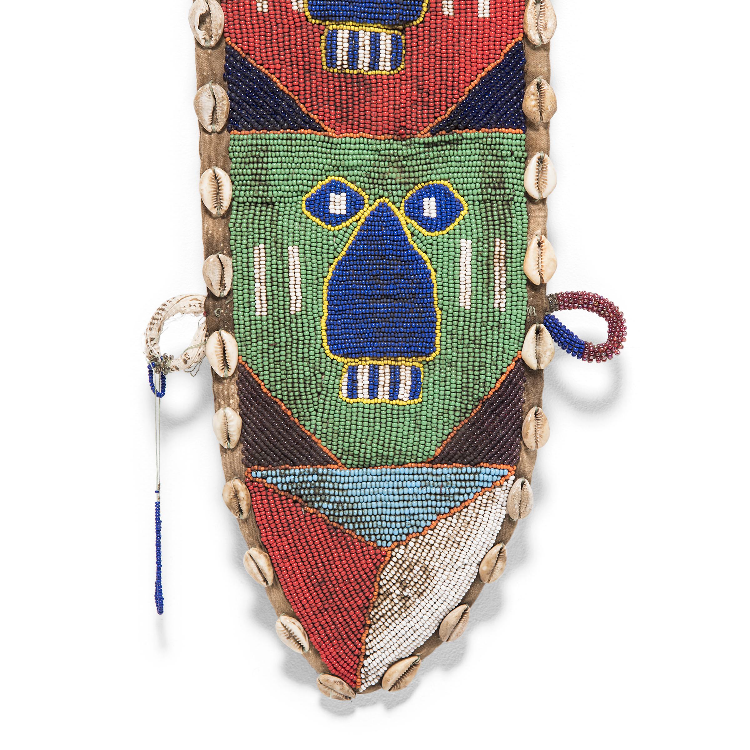Yoruban Beaded Sash, c. 1950 In Excellent Condition In Chicago, IL