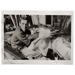 Pierre Cardin Portrait by Yoshi Takata  Black and White Photography